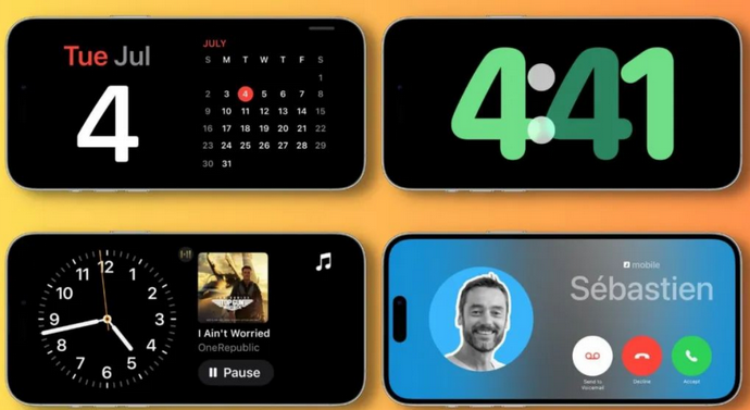 河南苹果手机维修分享iOS17横屏充电待机显示有什么好处 