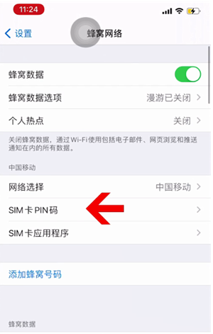 河南苹果14维修网分享如何给iPhone14的SIM卡设置密码 