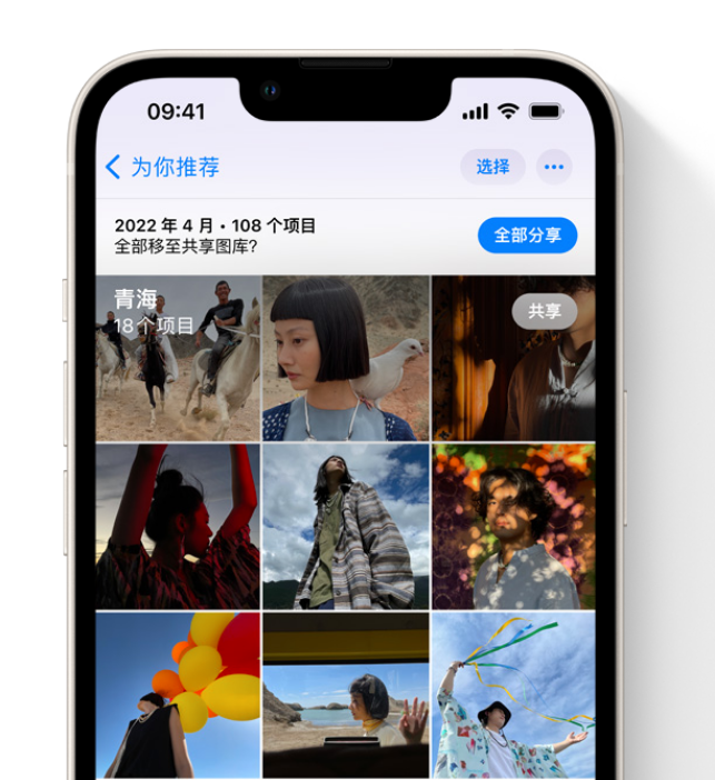 河南苹果维修网点分享在 iPhone 上使用共享图库 