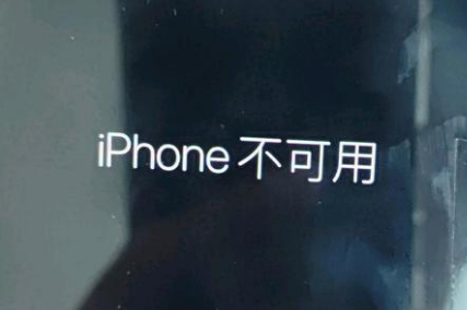 河南苹果服务网点分享锁屏界面显示“iPhone 不可用”如何解决 